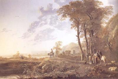 Aelbert Cuyp An Evening Landscape (mk25) oil painting picture